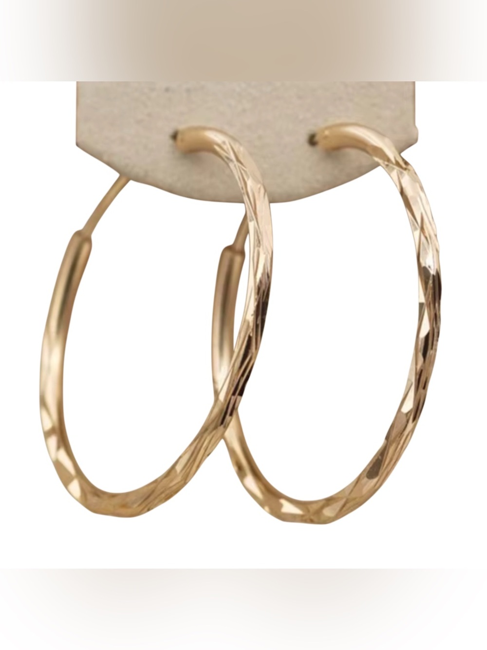 Large Gold Hoop Earrings